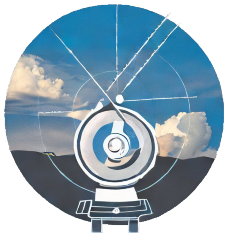 circular logo of a stylised storm representing the StormChaser IDE, generated by AI